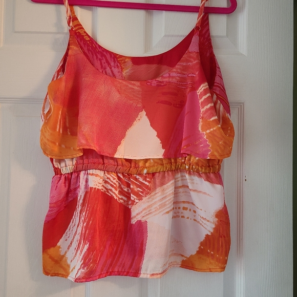 My Michelle Silky Feeling Colorful Tank Top with Adjustable Straps Size L - Picture 2 of 4
